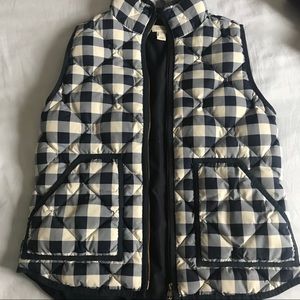 Jcrew Gingham Vest EUC